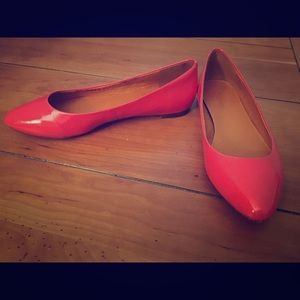 Madewell patent pink ballet flats